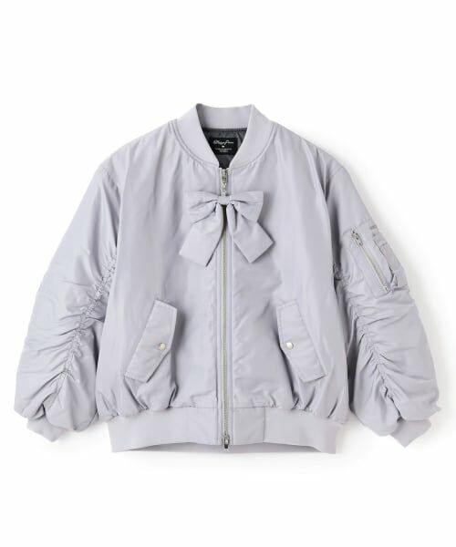 mezzo piano junior / メゾピアノジュニア ブルゾン | リボンチャームつきMA-1 | 詳細11