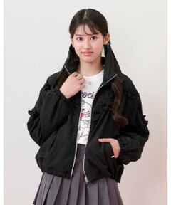 mezzo piano junior / メゾピアノジュニア ブルゾン | スタンドカラーフリルブルゾン