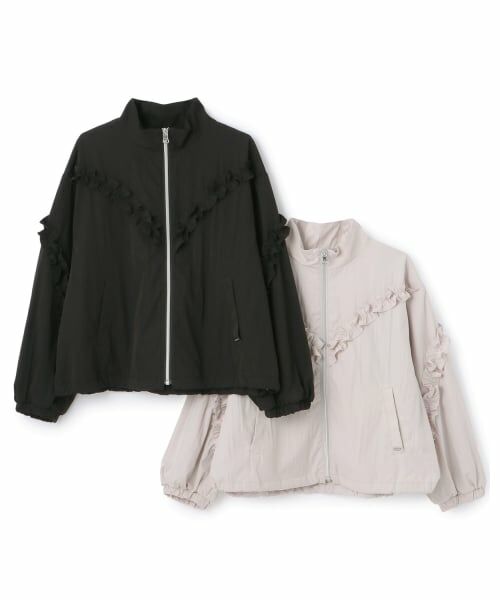 mezzo piano junior / メゾピアノジュニア ブルゾン | スタンドカラーフリルブルゾン | 詳細7