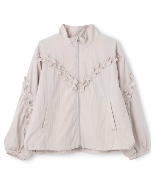 mezzo piano junior / メゾピアノジュニア ブルゾン | スタンドカラーフリルブルゾン | 詳細8