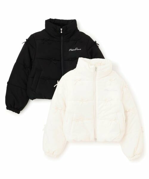 mezzo piano junior / メゾピアノジュニア ブルゾン | 【撥水・蓄熱】ミニリボンパフショートブルゾン | 詳細11