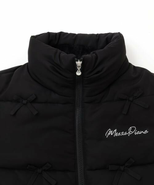 mezzo piano junior / メゾピアノジュニア ブルゾン | 【撥水・蓄熱】ミニリボンパフショートブルゾン | 詳細2