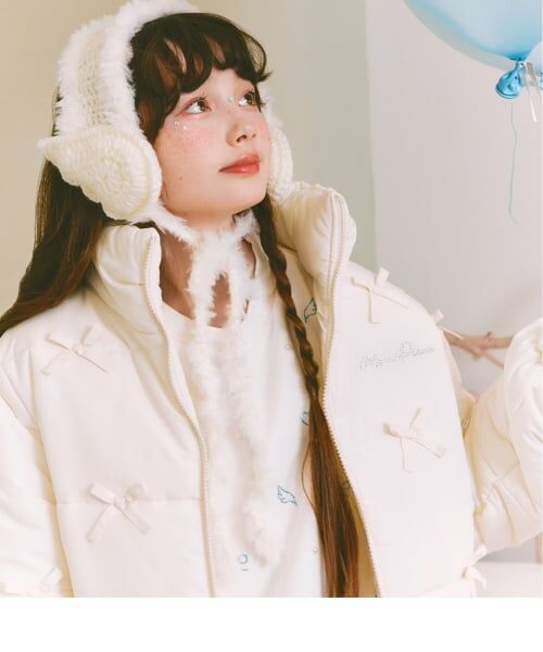 mezzo piano junior / メゾピアノジュニア ブルゾン | 【撥水・蓄熱】ミニリボンパフショートブルゾン | 詳細24