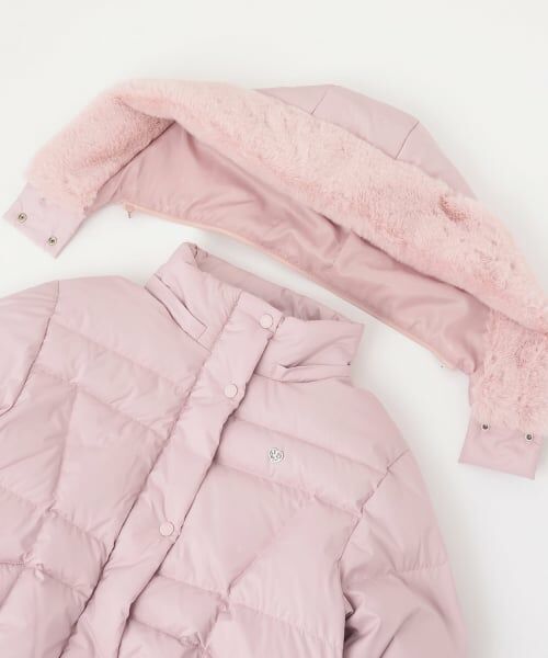 mezzo piano junior / メゾピアノジュニア ブルゾン | 【撥水】暖かファーフーディリサイクルダウンブルゾン | 詳細3