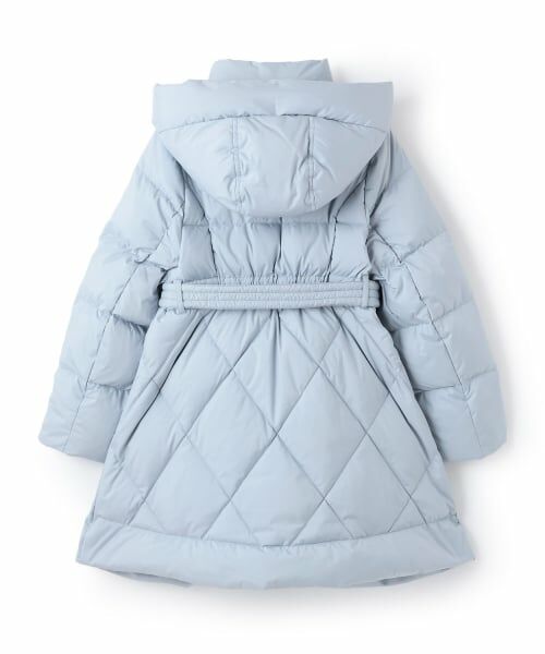 mezzo piano junior / メゾピアノジュニア その他アウター | 【撥水】リボンベルトつき美シルエットロングダウン | 詳細1