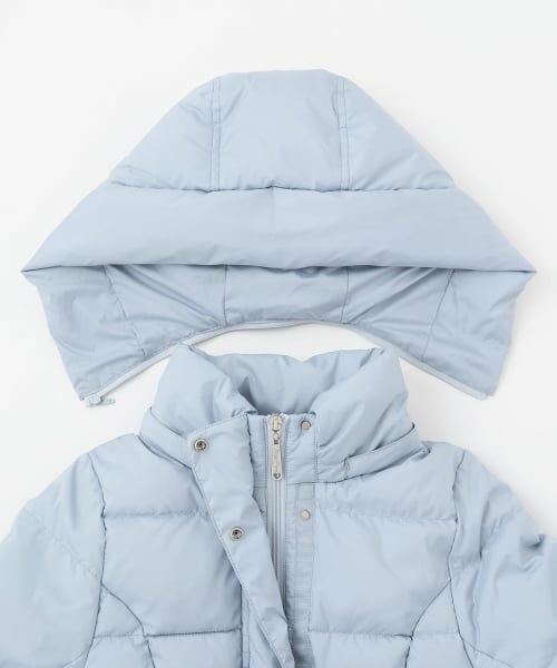 mezzo piano junior / メゾピアノジュニア その他アウター | 【撥水】リボンベルトつき美シルエットロングダウン | 詳細3
