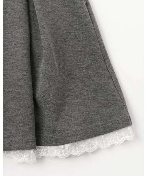 mezzo piano junior / メゾピアノジュニア パーカー | キラキラロゴジップパーカ＆トリムレーススカパンセットアップ | 詳細11