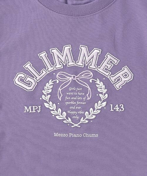 mezzo piano junior / メゾピアノジュニア ミニ丈・ひざ丈ワンピース | 【接触冷感】リボンカレッジロゴTシャツワンピース | 詳細3