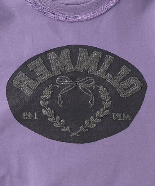 mezzo piano junior / メゾピアノジュニア ミニ丈・ひざ丈ワンピース | 【接触冷感】リボンカレッジロゴTシャツワンピース | 詳細4