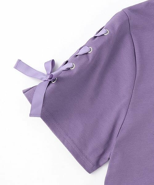 mezzo piano junior / メゾピアノジュニア ミニ丈・ひざ丈ワンピース | 【接触冷感】リボンカレッジロゴTシャツワンピース | 詳細5