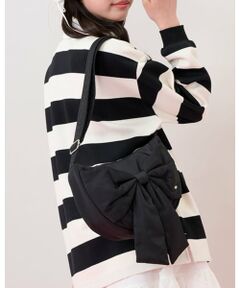 mezzo piano junior / メゾピアノジュニア ショルダーバッグ | ふんわりリボンの三日月ショルダーバッグ