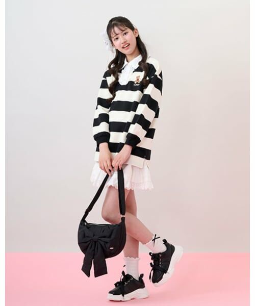 mezzo piano junior / メゾピアノジュニア ショルダーバッグ | ふんわりリボンの三日月ショルダーバッグ | 詳細15