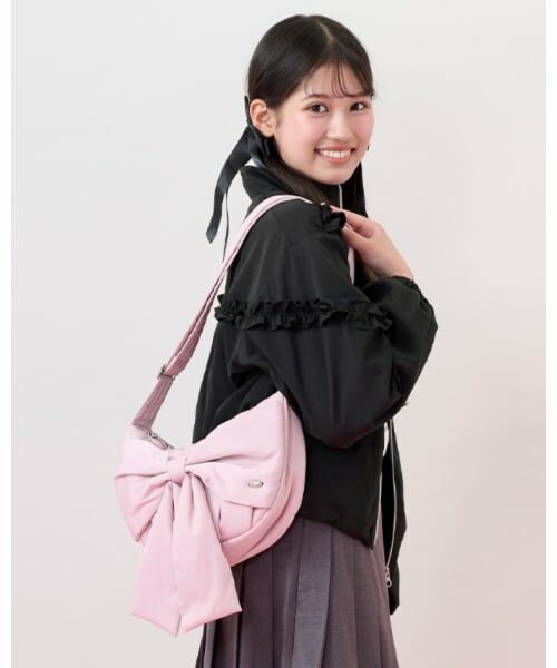 mezzo piano junior / メゾピアノジュニア ショルダーバッグ | ふんわりリボンの三日月ショルダーバッグ | 詳細17