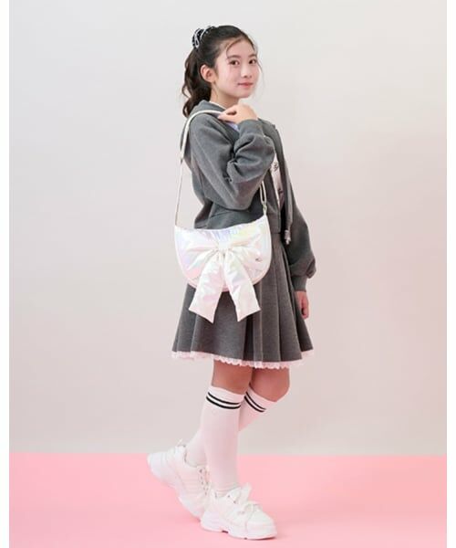 mezzo piano junior / メゾピアノジュニア ショルダーバッグ | ふんわりリボンの三日月ショルダーバッグ | 詳細20