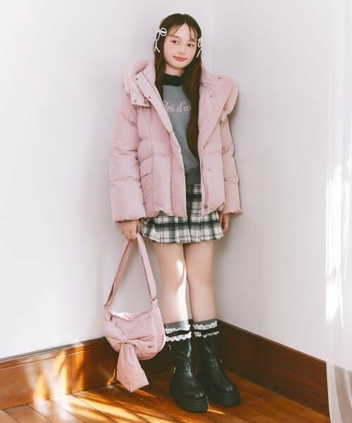 mezzo piano junior / メゾピアノジュニア ショルダーバッグ | ふんわりリボンの三日月ショルダーバッグ | 詳細24