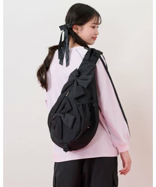 mezzo piano junior / メゾピアノジュニア ショルダーバッグ | 【撥水】リボンワンショルダーボディバッグ | 詳細14