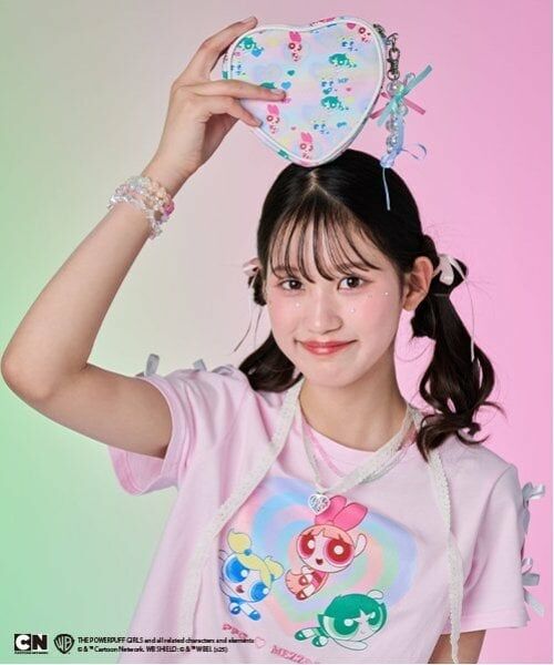 mezzo piano junior / メゾピアノジュニア ポーチ | 【The Powerpuff Girls】　ハートポーチ　 | 詳細7