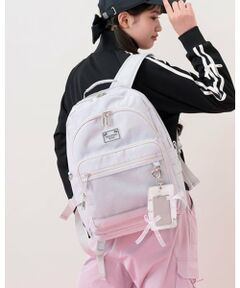 mezzo piano junior / メゾピアノジュニア リュック・バックパック | 【撥水】レースアップリボンカードホルダーつきリュック