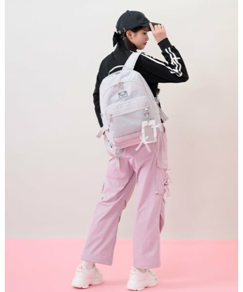 mezzo piano junior / メゾピアノジュニア リュック・バックパック | 【撥水】レースアップリボンカードホルダーつきリュック | 詳細19