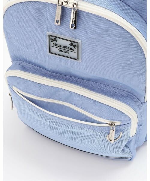 mezzo piano junior / メゾピアノジュニア リュック・バックパック | 【撥水】レースアップリボンカードホルダーつきリュック | 詳細9