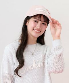 mezzo piano junior / メゾピアノジュニア キャップ | 【UVカット/遮熱/冷感】ハートアップリケキャップ