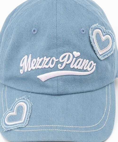 mezzo piano junior / メゾピアノジュニア キャップ | 【UVカット/遮熱/冷感】ハートアップリケキャップ | 詳細2