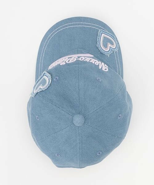 mezzo piano junior / メゾピアノジュニア キャップ | 【UVカット/遮熱/冷感】ハートアップリケキャップ | 詳細4