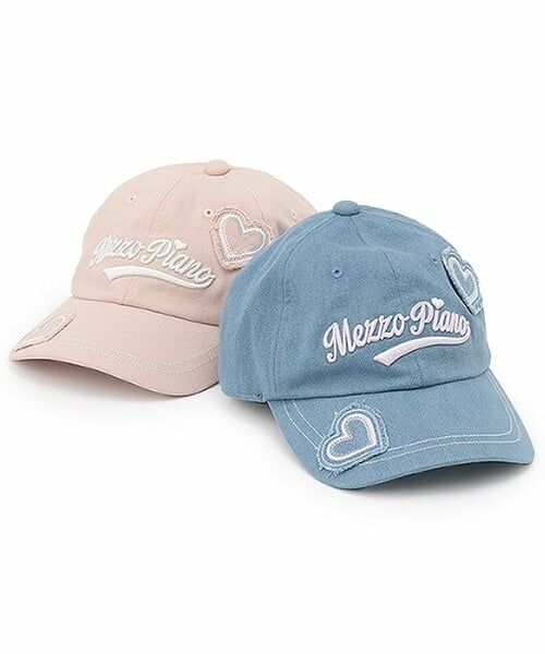 mezzo piano junior / メゾピアノジュニア キャップ | 【UVカット/遮熱/冷感】ハートアップリケキャップ | 詳細6