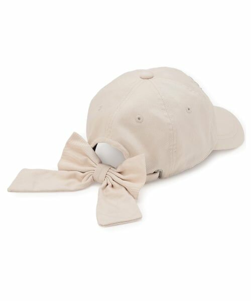 mezzo piano junior / メゾピアノジュニア キャップ | 【UV・遮熱・冷感】後ろリボンキャップ | 詳細1