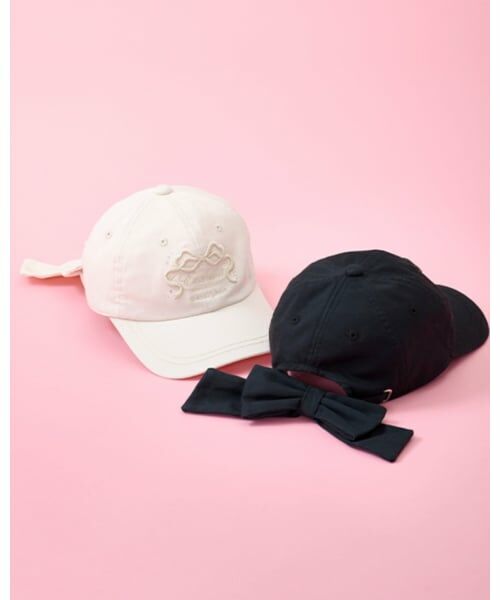 mezzo piano junior / メゾピアノジュニア キャップ | 【UV・遮熱・冷感】後ろリボンキャップ | 詳細10