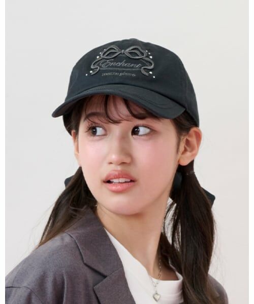 mezzo piano junior / メゾピアノジュニア キャップ | 【UV・遮熱・冷感】後ろリボンキャップ | 詳細16