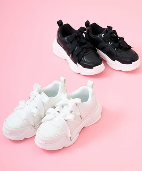 mezzo piano junior / メゾピアノジュニア スニーカー | ダブルリボンダッドスニーカー | 詳細9