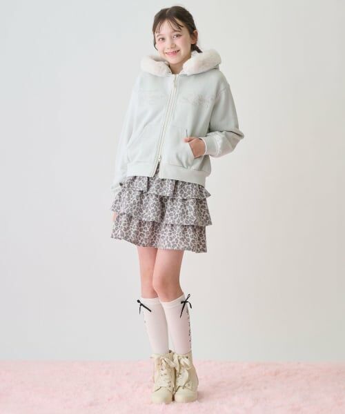 mezzo piano junior / メゾピアノジュニア ブーツ（ショート丈） | サテンリボンスカラップショートブーツ | 詳細14