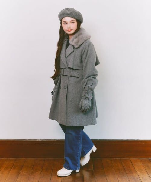 mezzo piano junior / メゾピアノジュニア ブーツ（ショート丈） | サテンリボンスカラップショートブーツ | 詳細22