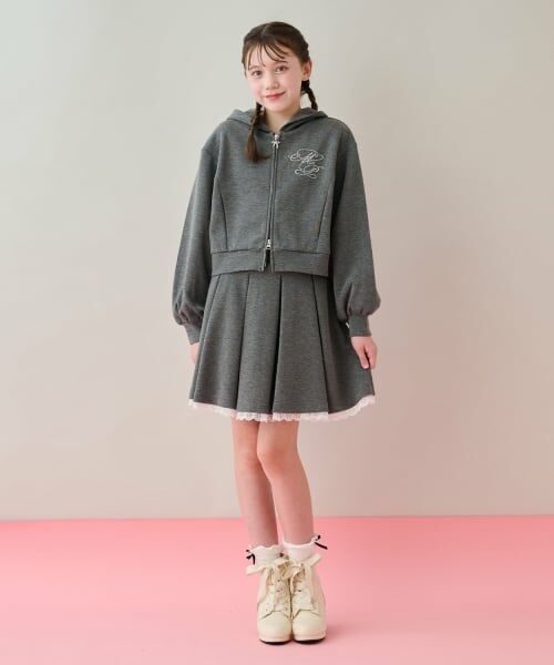 mezzo piano junior / メゾピアノジュニア ブーツ（ショート丈） | サテンリボンスカラップショートブーツ | 詳細23