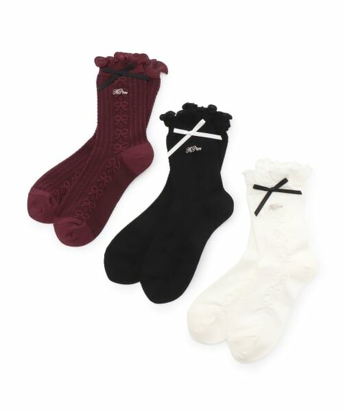 mezzo piano junior / メゾピアノジュニア ソックス | フリルリボンソックス | 詳細3