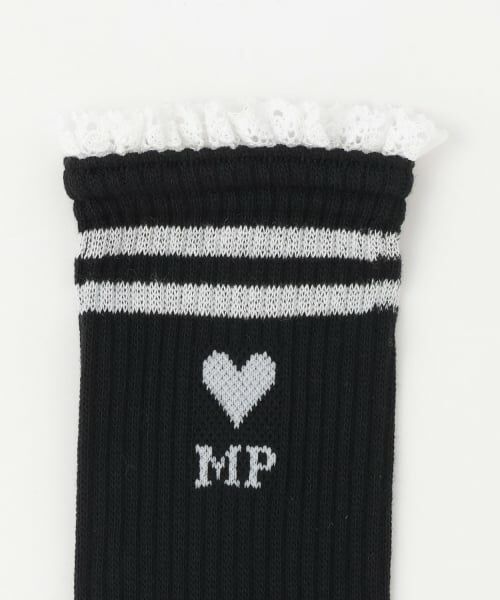 mezzo piano junior / メゾピアノジュニア ソックス | レースつきリブソックス | 詳細1