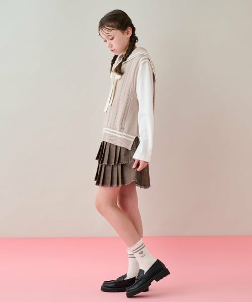 mezzo piano junior / メゾピアノジュニア ソックス | レースつきリブソックス | 詳細7