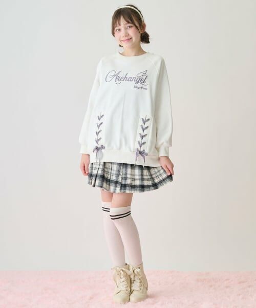 mezzo piano junior / メゾピアノジュニア ソックス | ラインニーハイソックス | 詳細10