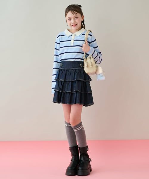 mezzo piano junior / メゾピアノジュニア ソックス | ラインニーハイソックス | 詳細24