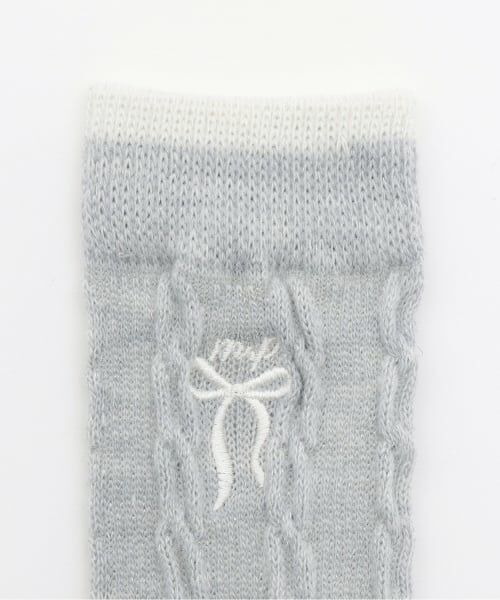 mezzo piano junior / メゾピアノジュニア ソックス | ケーブルラメソックス | 詳細1