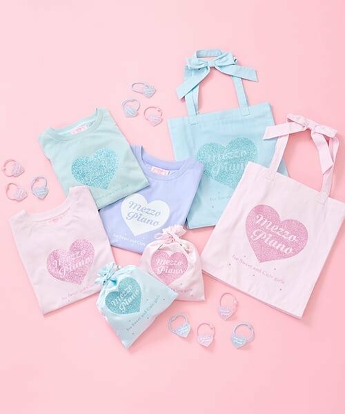 mezzo piano junior / メゾピアノジュニア トートバッグ | 25th anniversary キラキラハートロゴトート | 詳細11