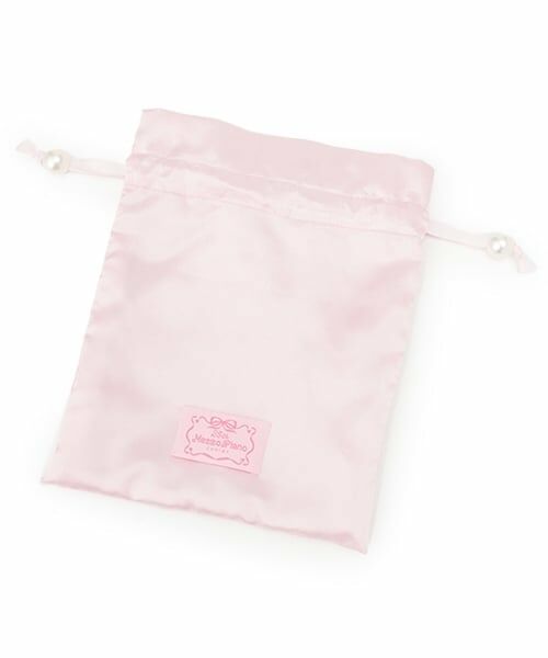 mezzo piano junior / メゾピアノジュニア ポーチ | 25th anniversary キラキラハートロゴ巾着 | 詳細1