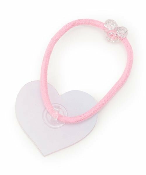 mezzo piano junior / メゾピアノジュニア ヘアゴム・シュシュ | 25th anniversary キラキラハートロゴヘアポニー | 詳細1