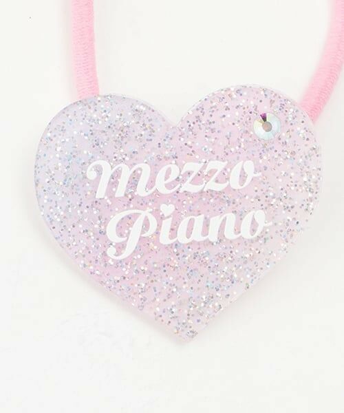mezzo piano junior / メゾピアノジュニア ヘアゴム・シュシュ | 25th anniversary キラキラハートロゴヘアポニー | 詳細2