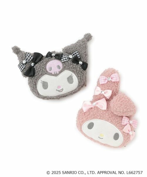 mezzo piano junior / メゾピアノジュニア ポーチ | 【マイメロディ/クロミ】リボンいっぱいフェイス型ポーチ | 詳細4