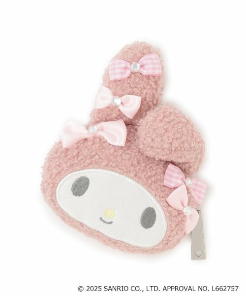 mezzo piano junior / メゾピアノジュニア ポーチ | 【マイメロディ/クロミ】リボンいっぱいフェイス型ポーチ | 詳細5