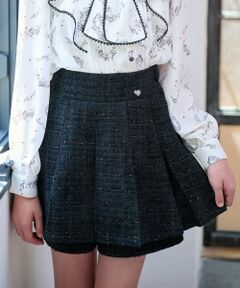 mezzo piano junior / メゾピアノジュニア ショート・ハーフ・半端丈パンツ | タックフレアショートパンツ♪