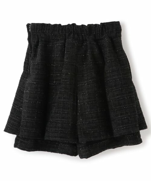 mezzo piano junior / メゾピアノジュニア ショート・ハーフ・半端丈パンツ | タックフレアショートパンツ♪ | 詳細1