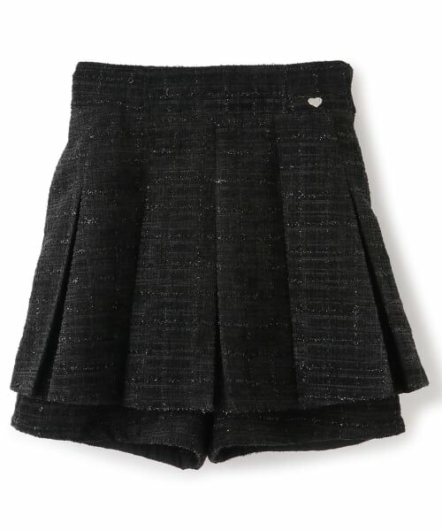 mezzo piano junior / メゾピアノジュニア ショート・ハーフ・半端丈パンツ | タックフレアショートパンツ♪ | 詳細10